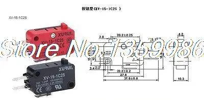 

2pcs 3-Terminals SPDT AC Micro Miniature Switch XV-15-1C25