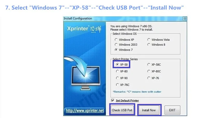 XP-58IIH Thermal Small Ticket Printer 58mm Mini Restaurant Bill Printer Thermal USB Interface 58mm POS Receipt Printer canon mini printer film