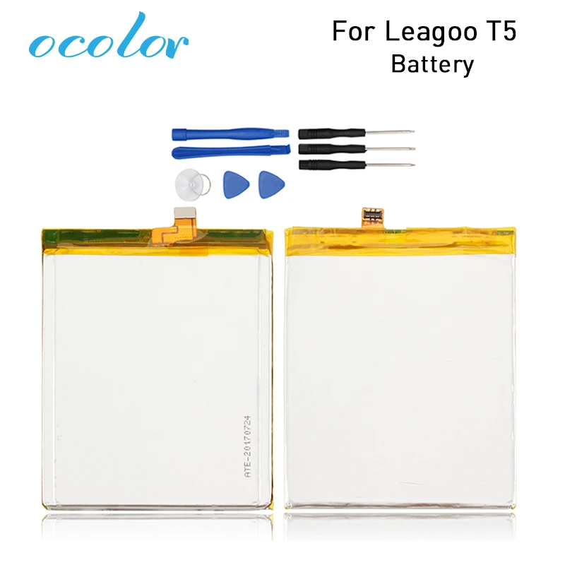 Ocolor для Leagoo T5 батарея 3000mAh запасные аксессуары Аккумуляторы литий-ионная