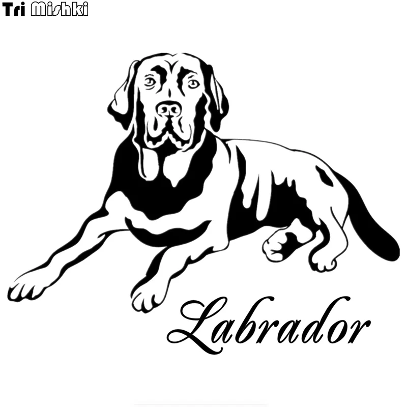 Tri Mishki HZX421 15*19.5см лабрадор наклейки на авто автомобиль наклейка авто|car sticker|car sticker