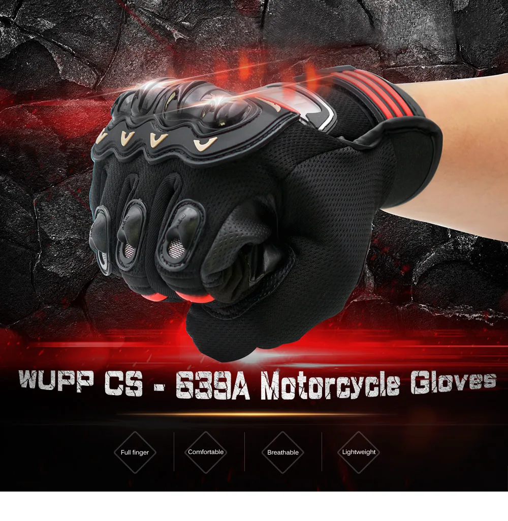 WUPP CS- 639A Full Finger Motorcycle Gloves for Riding