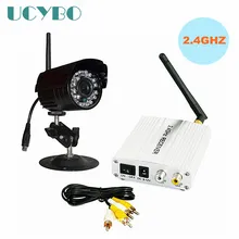 2.4GHZ Wireless camera video audio cctv security system WIFI receiver transmitter outdoor Night vision wireless surveillance kit
