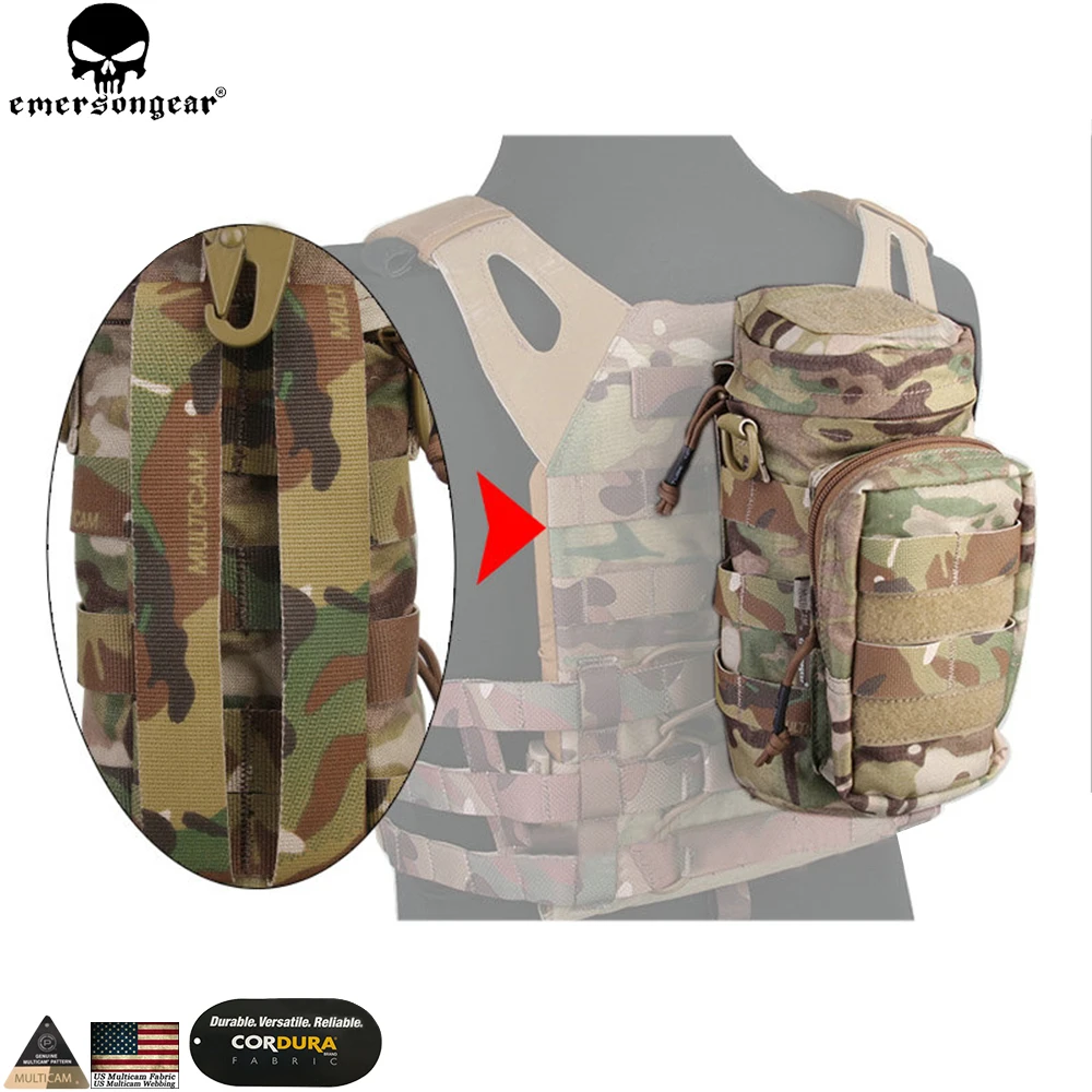 EMERSONGEAR Molle Bag Tactical Backpack  Multiple Utility Bag Hunting Combat Gear emerson Pouch Multicam Black Pouch EM9275