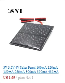 50 шт./лот поликристаллические Кремниевые Солнечные панели Sunpower Painel Cells DIY зарядное устройство солнечный борд 52*39 мм 0,5 В 0,33 Вт