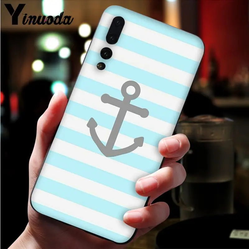 Anchor boat blue heart band