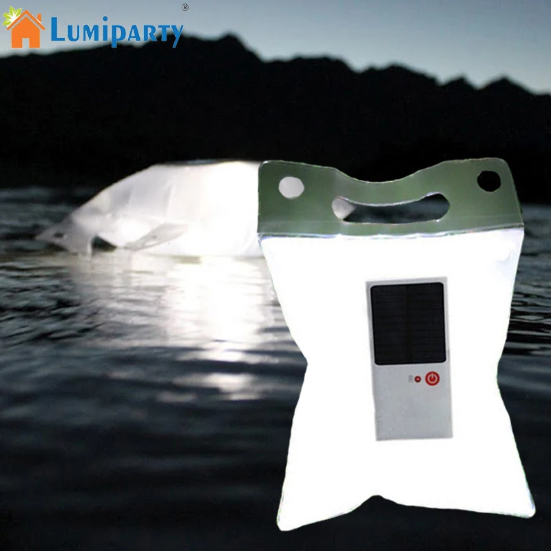 

Waterproof Inflatable Solar Light Portable LED Solar Lamp Foldable PVC Bag LED Camping Light Emergency Outdoor LED Lamp