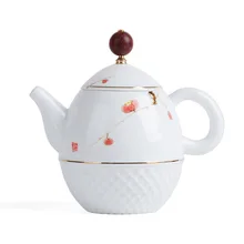 250 мл ручная роспись синий белый кунг-фу керамический чайник подглазурный цвет фарфоровые горшки пуэр чайник