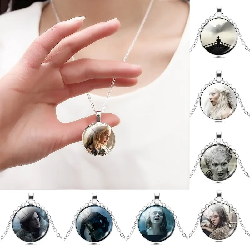 

Game of Thrones Gem Glass Character Cosplay Necklace Toy Hot Movie Action Figure Model Juguetes Creative Birthday&Christmas Gift
