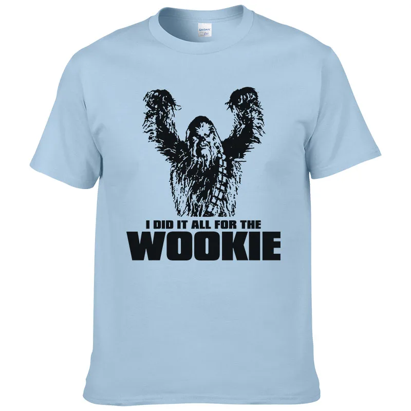 Star Wars Chewbacca Head Chewy Wookie Футболка Мужская хлопковая футболка с коротким рукавом топы мужская одежда Wookiee европейский размер#190