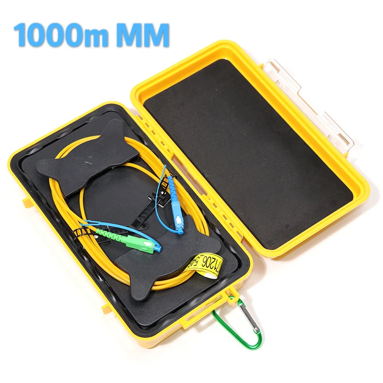 

Komshine 1KM Multimode Fiber Optic OTDR Launch Cable Box/ Fiber Rings/OTDR Dead Zone Eliminator,Multi Connectors for Choosing