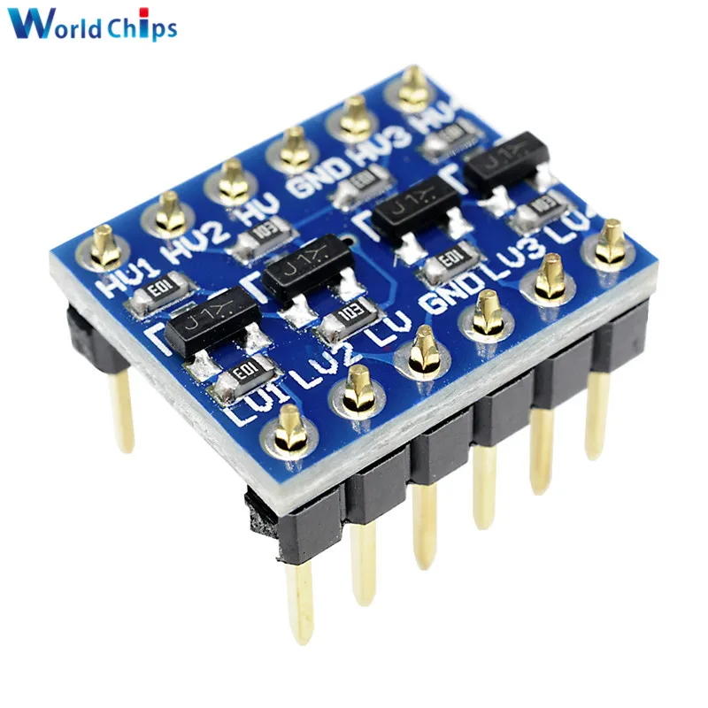 

10PCS IIC I2C Logic Level Converter Bi-Directional Board Module 5V 3.3V DC Module For Arduino With Pins High Low Voltage