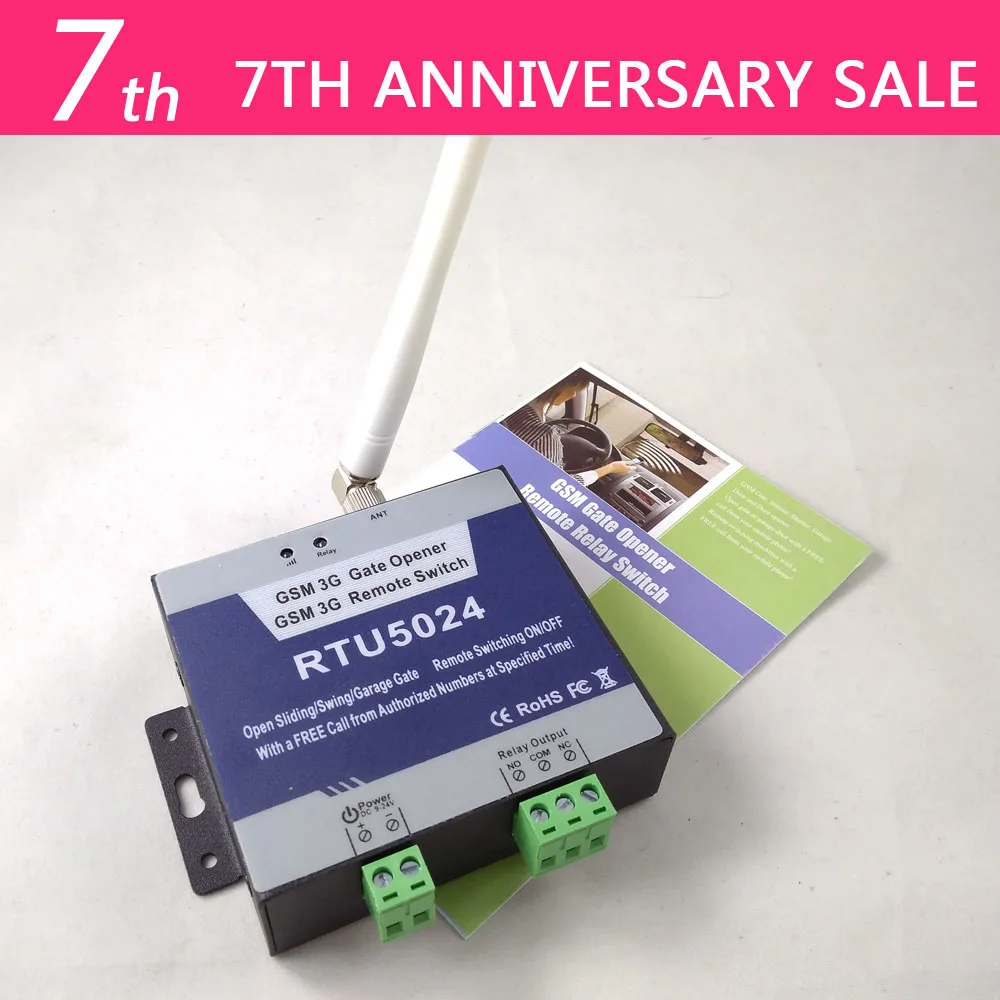 RTU5024 Free shipping App support GSM Swing Sliding Gate Opener Relay