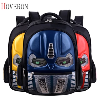 

New Kids Waterproof Orthopedic School Bags 3D Cartoon pattern Boys Schoolbag Glowing Children Elementary School Backpack girls