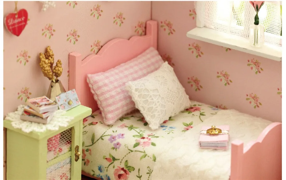 Sunshine Angel Handmade Doll Miniature Furniture DIY Doll house Wooden Toys For Children Grownups Birthday Gift H-002 Sunshine Angel Handmade Doll Miniature Furniture DIY Doll house Wooden Toys For Children Grownups Birthday Gift H-002