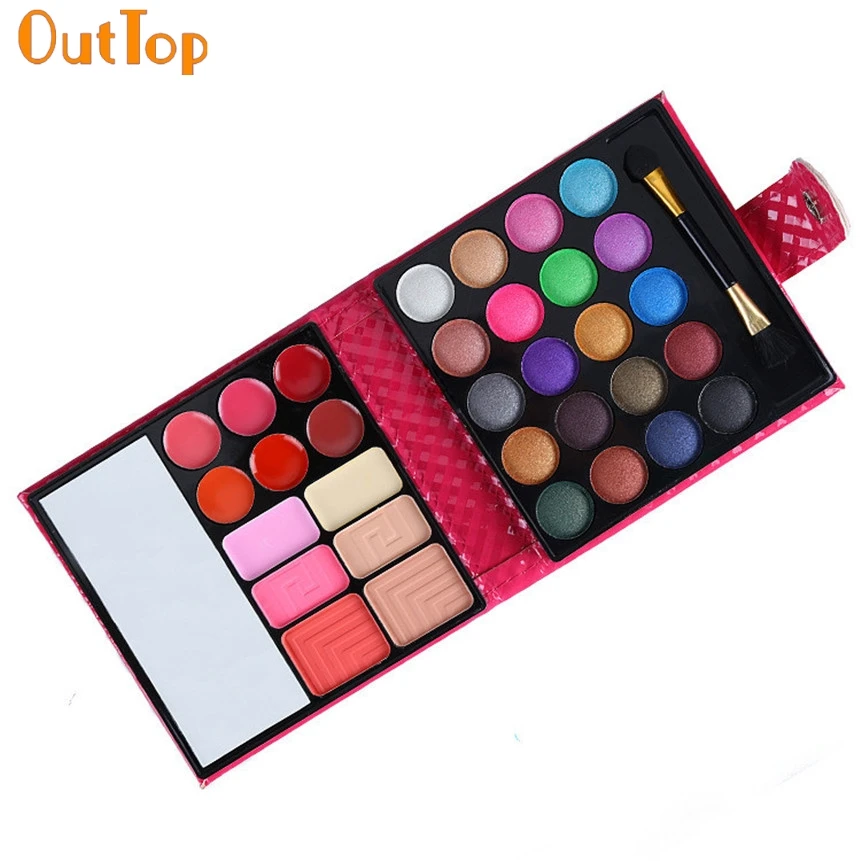 OutTop Beauty Мода 1 коробка 32 цвета портативные косметические тени для век макияж