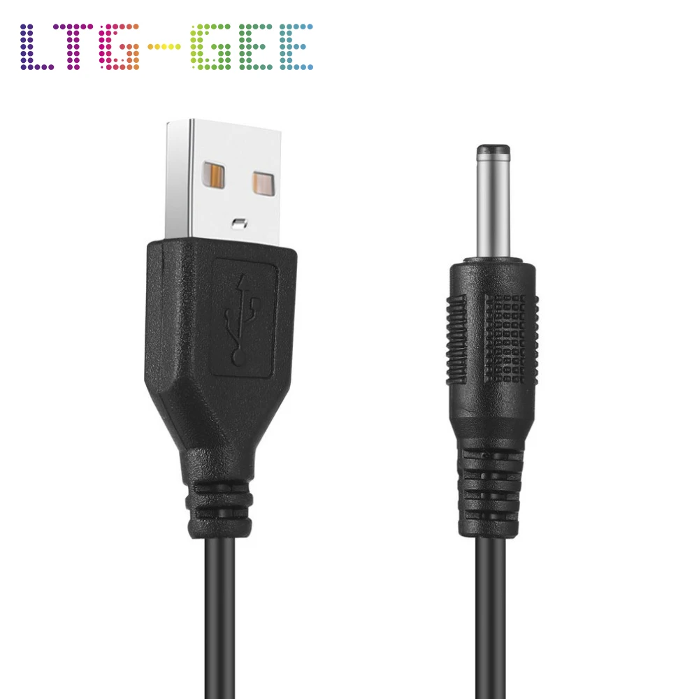 

LTG-GEE 1Pcs USB to DC 5.5mm*2.1mm Power Cable USB Male to Jack Connector 5V Power Cable Connector For Led strip and CCTV