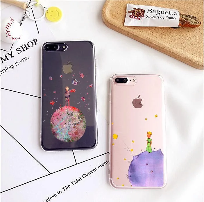 Маленький принц земли пространство розы силиконовый чехол для iPhone 7 Plus 6 S плюс 5S SE