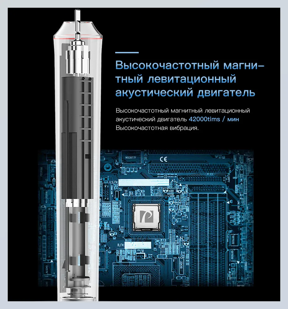 Proscenic Sonic электрические зубные щётки USB перезаряжаемые зубные щётки с 2 шт. DuPont Замена время кисточки головок