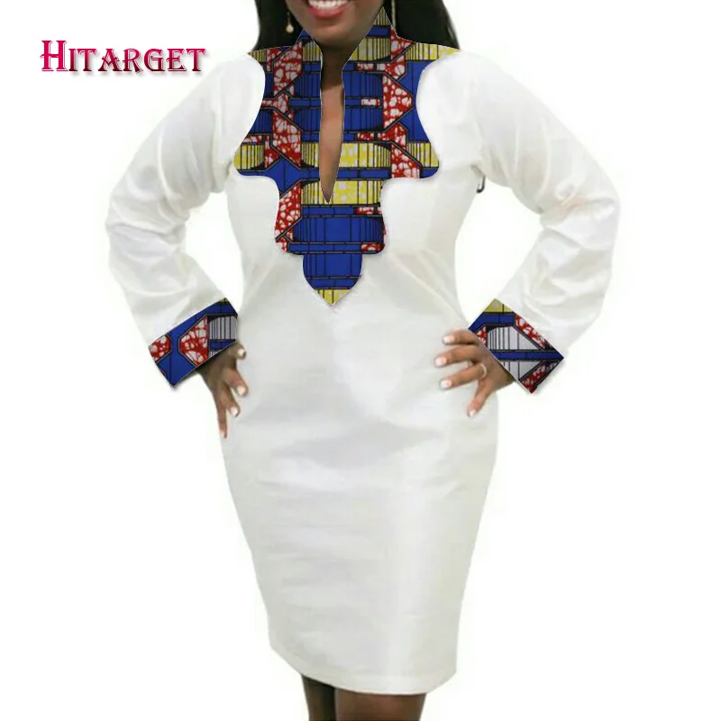 

2017 Autumn African Ladies Short Sexy Dresses for Women Traditional Print Mini Women Dress Clothing