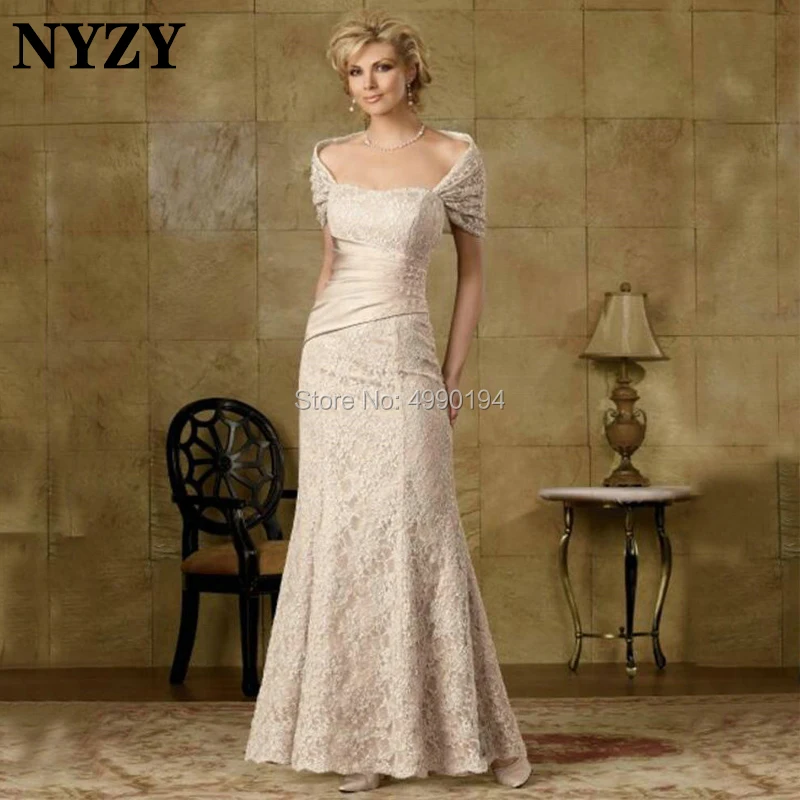 

NYZY M178 Off Shoulder Mermaid Dress Party abiti mamma della sposa Champagne Mother of the Bride Dresses Elegant 2019