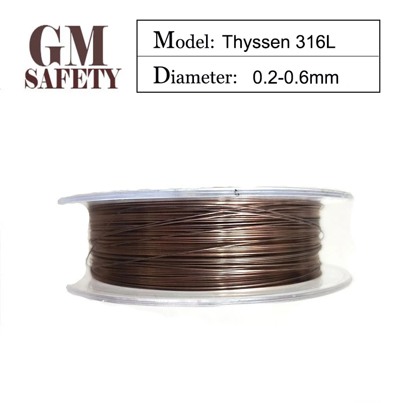 Катушка лазерной сварки провода Thyssen 316L 0,2/0,3/0,4/0,5/0,6 мм для сварщиков сделано в Германии 100 м/Roll LT201704