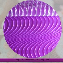 Цельнокроеное платье акриловое волокно текстурированный штифт в 3 разных Размеры форма для выпечки торт сахарный поделка кухонные Инструменты для декорирования аксессуары