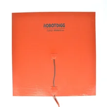 400mm 24 V 400 Вт силиконовый резиновый гибкий нагреватель коврик с 3m ленты или клея на задней панели