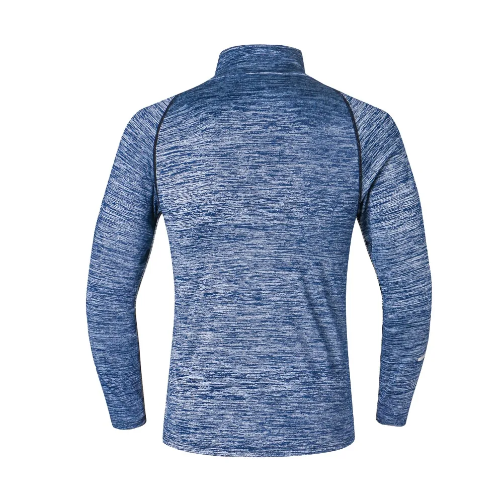 Mens' Long Sleeve Zipper Training T-Shirt