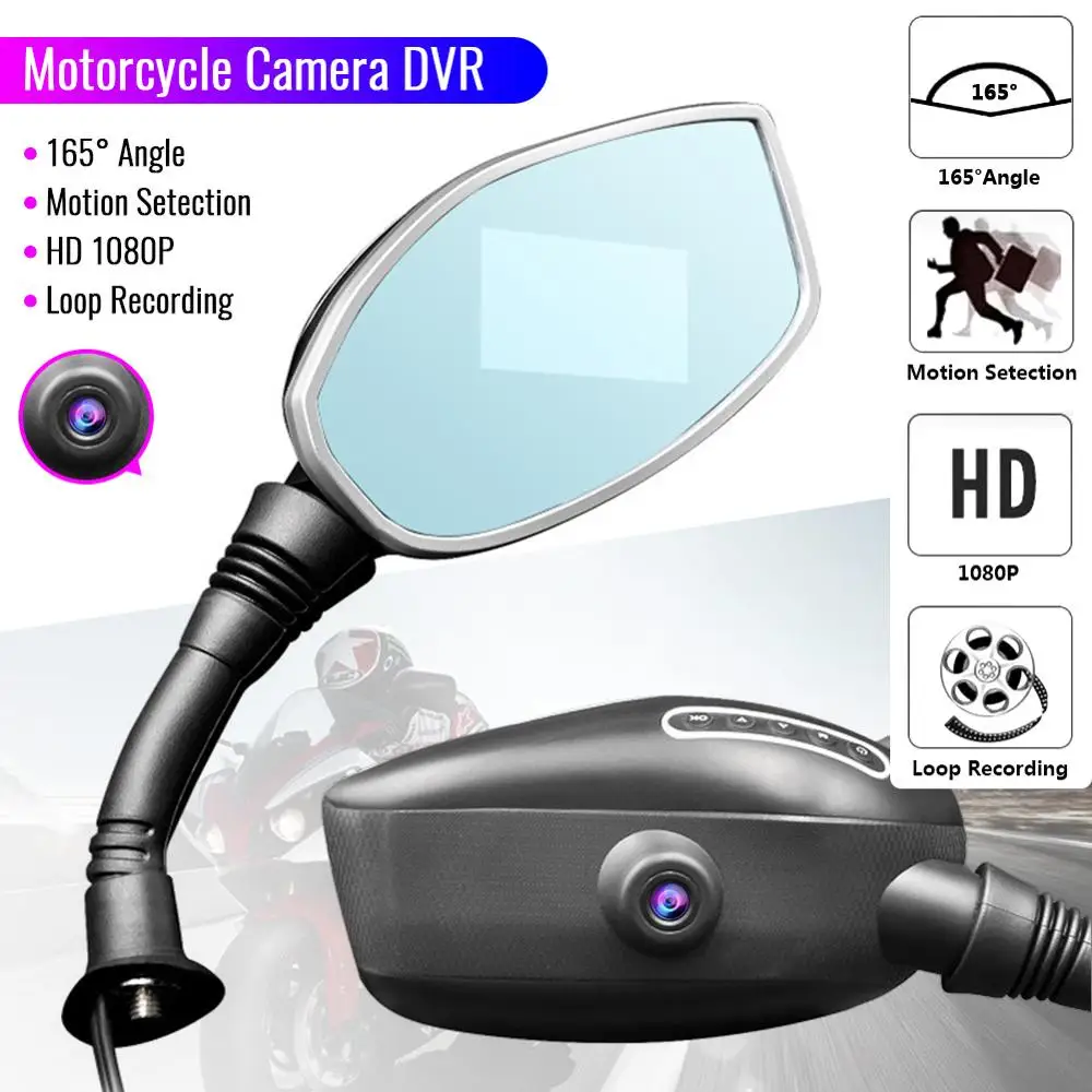 

3 Inch Motorcycle Camera Car Dvr For Motorcycle Rearview Mirror Camera Auto 2 DVRs Motorcycle Dvr Camera Video Recorder
