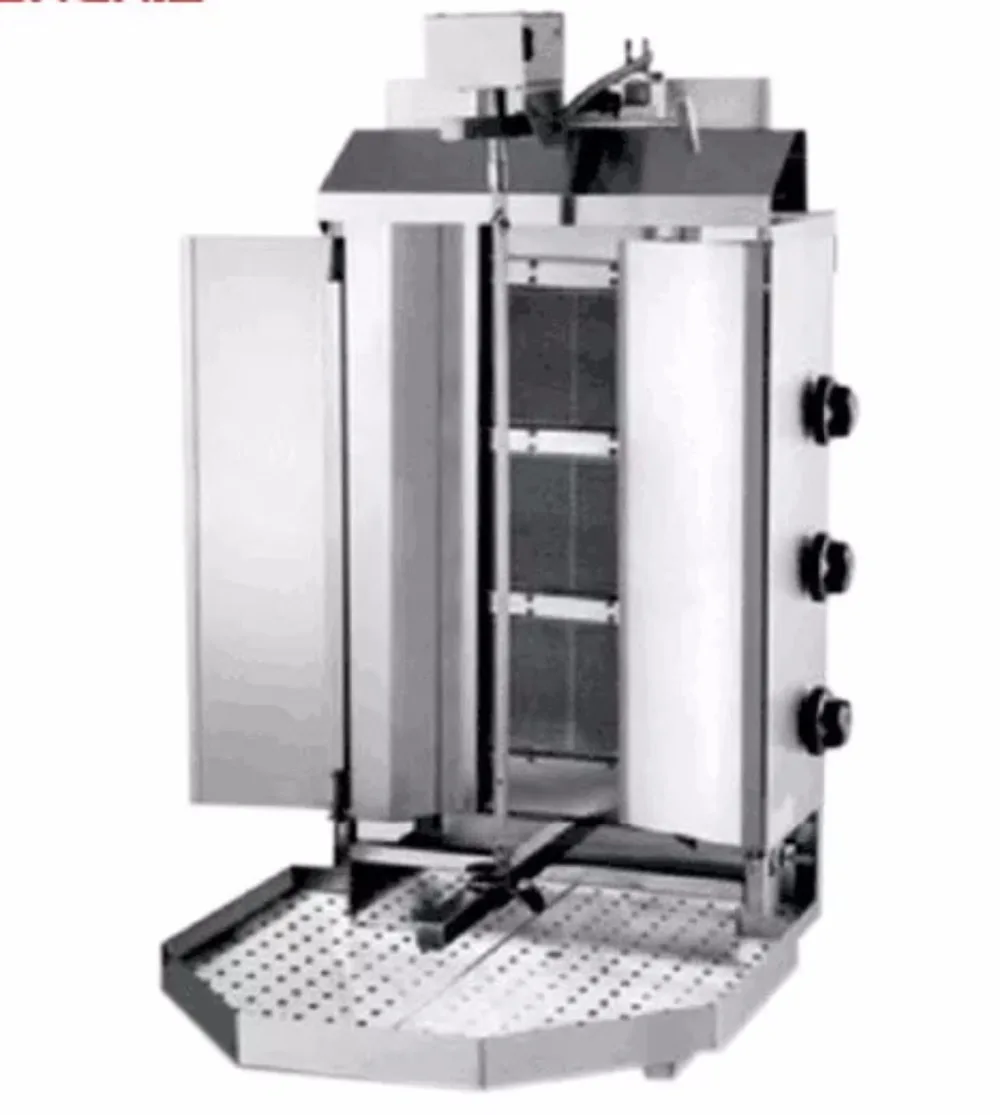 110vand 220V газовые Донер кебаб машина газовый барбекю гриль для гироса три соты