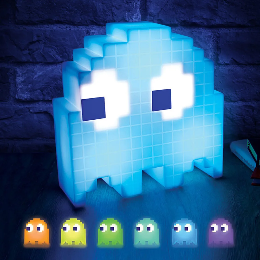 Pac Man игровой тематический светодиодный ночник многоцветный USB Перезаряжаемый мультяшный ночной Светильник для детей Детская комната декоративный светильник ing