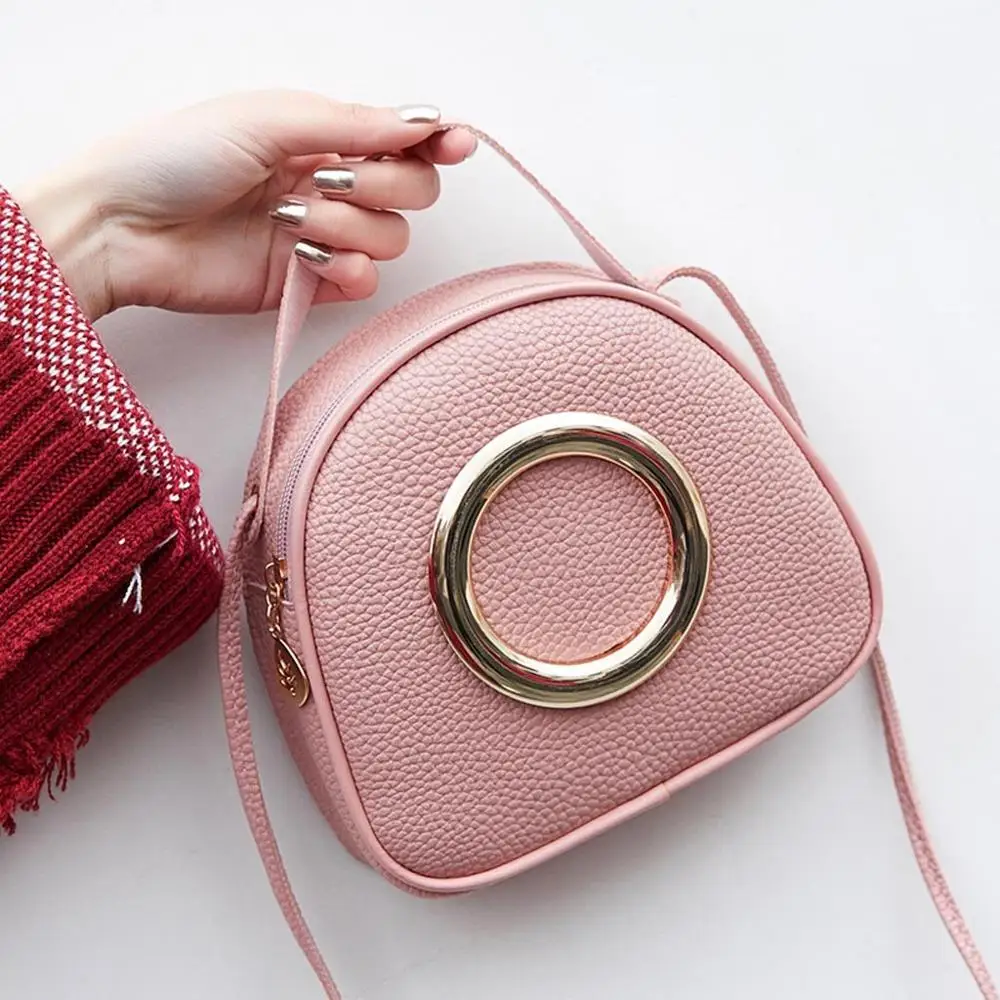 

Handbag Shoulder Bag Messenger Bag Round Mini Leather Crossbody Bag 2019 Woman Fashion bags bag leather Purse Phone bag bolsos#S