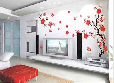 

Luxury Plum Blossom Flower Removable Wall Sticker Decor Decals Vinyl Art Mural