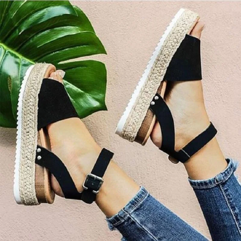 

DAFENP Plus Size Summer Sandals Women Shoes Woman High Heels Shoes zapatos de mujer Platform Sandals sandalias mujer 2019