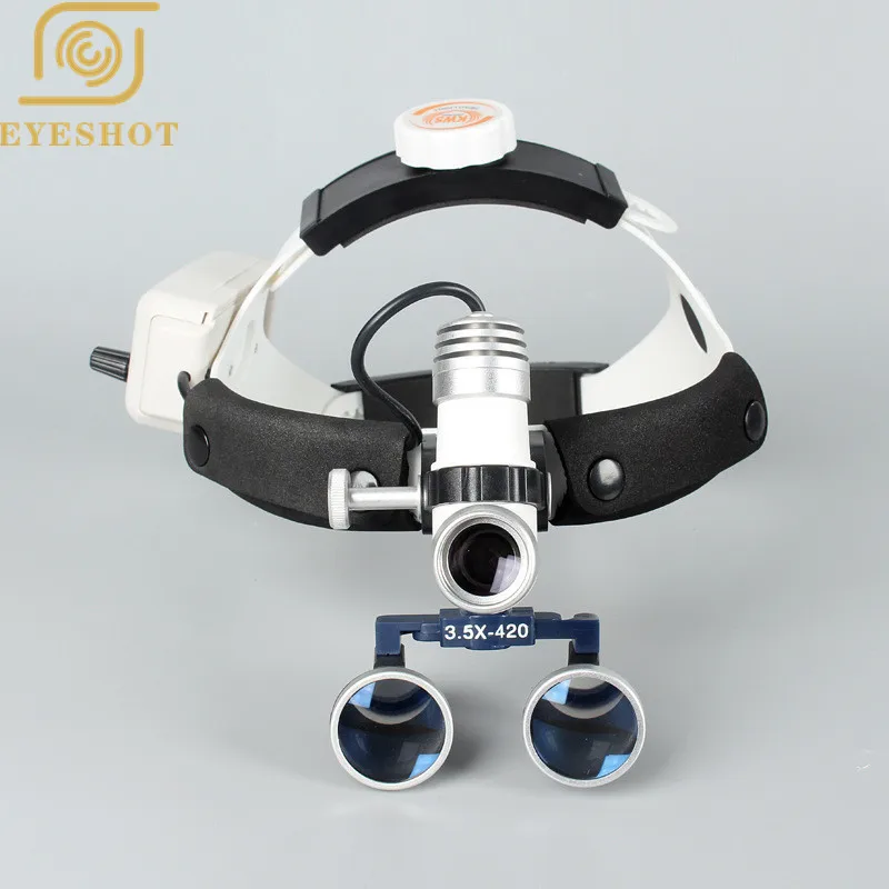 Medical Headlamp High Brightness Headband Binocular Medical Surgical Dental Loupes with Led Headlight-B (2)