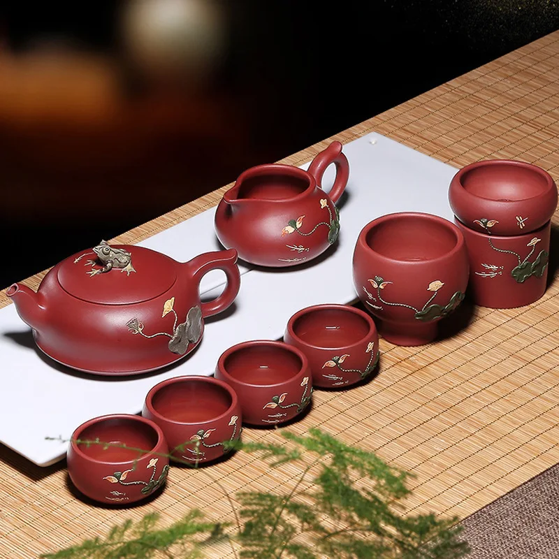 Yixing Рекомендуемая коробка все руки zhu грязь dahongpao Лотос пруд лунный свет