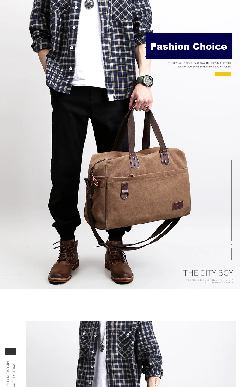 ATAXZOME холст сумка высокого качества мягкой дышащей унисекс дорожная сумка для ноутбука независимый слой сумка большой емкости деловая поездка сумка