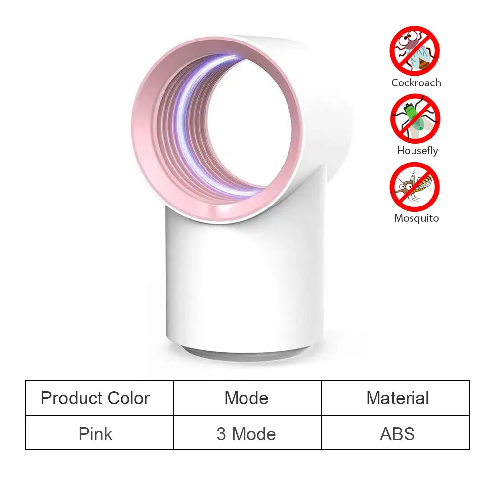 CHIZAO Электрический комаров убийца лампа Электроника usb анти ловушка для насекомых светодиодный ночник лампа Жук Насекомое убийца огни вредителей - Цвет: Pink