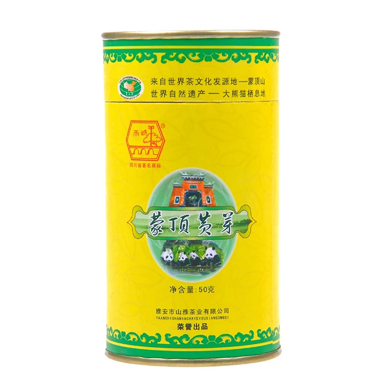 

Hotsale Yucheng Mengding Mountain Yellow Bud Tea 50g  Mingqian Spring Tea Sparrow Tongue Flat Benefit For Health Green Tea