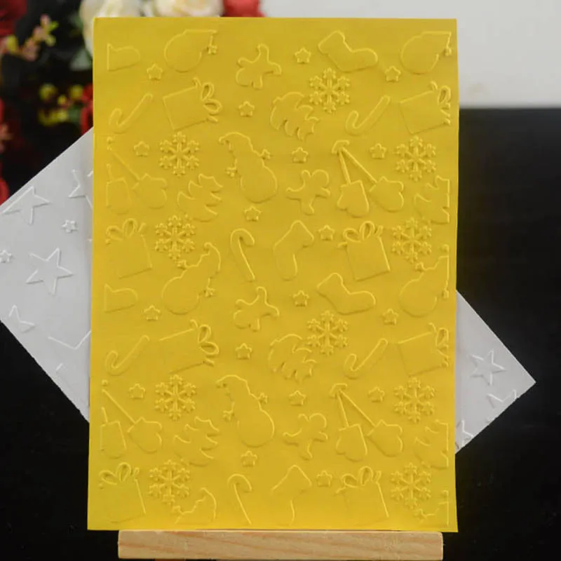 

Christmas ornaments embossing folder background for DIY Scrapbooking Decorative Embossing card making