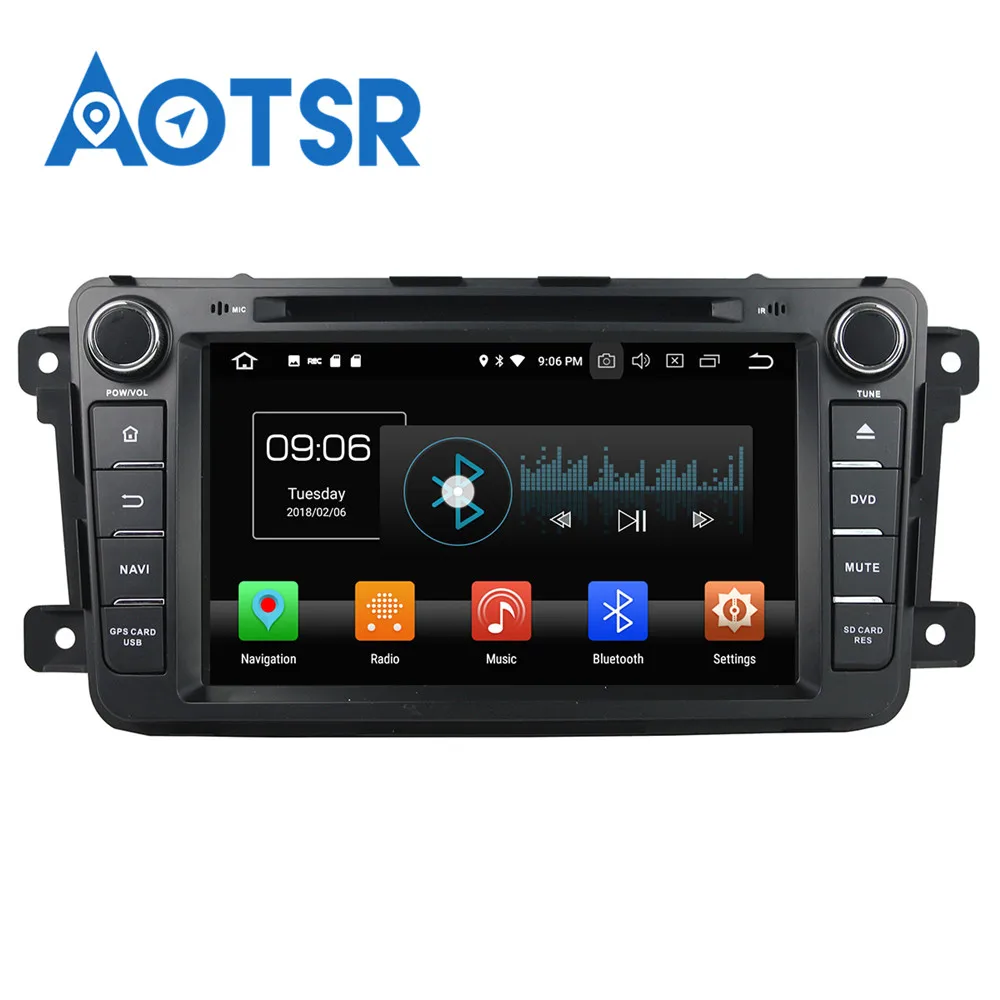 Discount Android 8.0 8 Core Car DVD Player GPS Navigation For Mazda CX-9 2012-2013 Multimedia HeadUnit stereo tape recorder 2 din radio 5