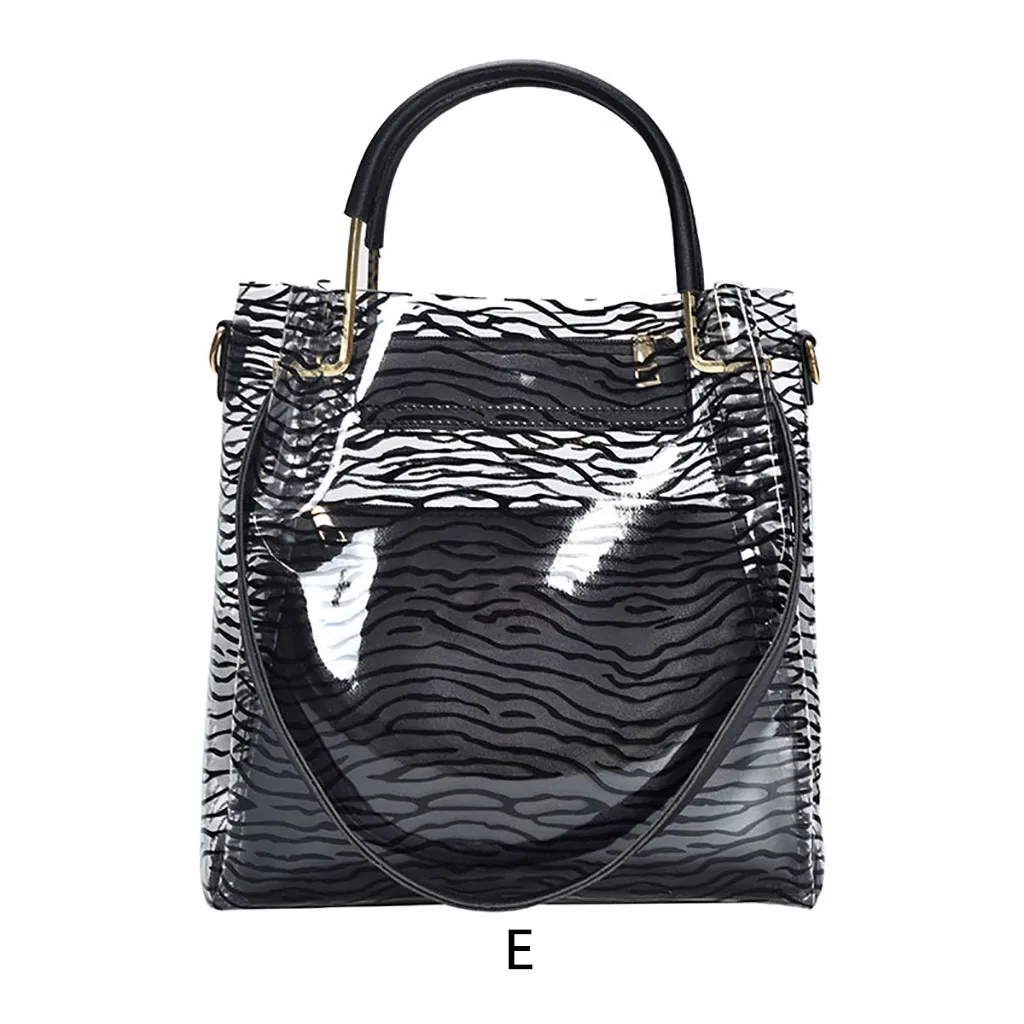 

Alligator Leather Zebra Pattern Wave Fashion Tote Designer Women's Bag Letter Print Tote Large Capacity Shoulder Messenger Bag