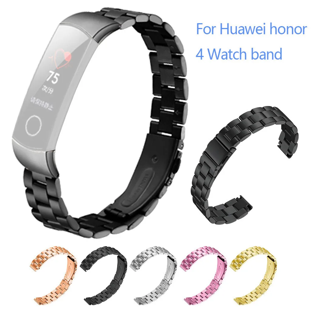 

Smartwatch Smartband mi band Replacement Solid Stainless Steel SmartWatch Wrist Strap For Huawei Honor 4 For Fitbit Wristband