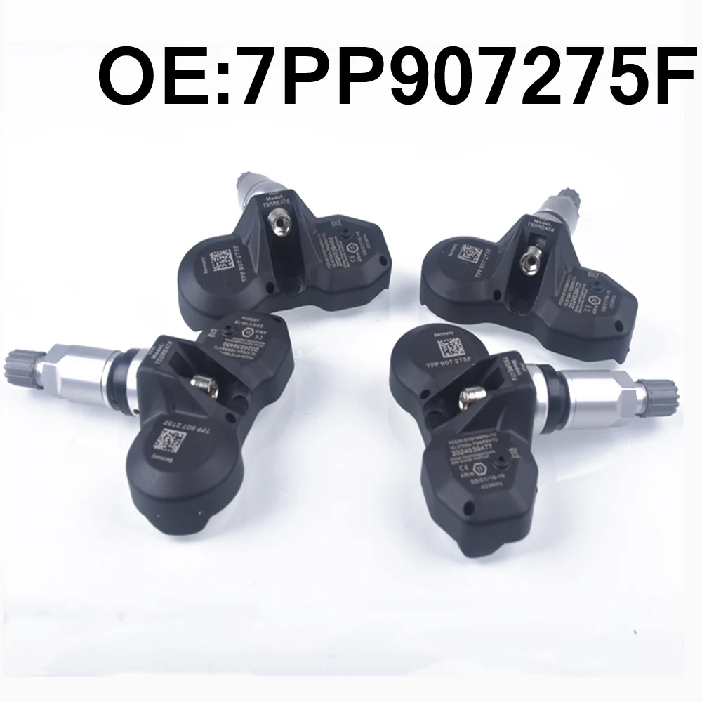 Car Tire Pressure Monitor Car Tire Pressure Sensor 4 PCS Car Tire Pressure Monitor Sensor TPMS 7PP907275F For audi A4 B7 B8 A6 C6 A8 D4 Q7 R8 RS4 S4 S6 For Porsche For vw Touareg