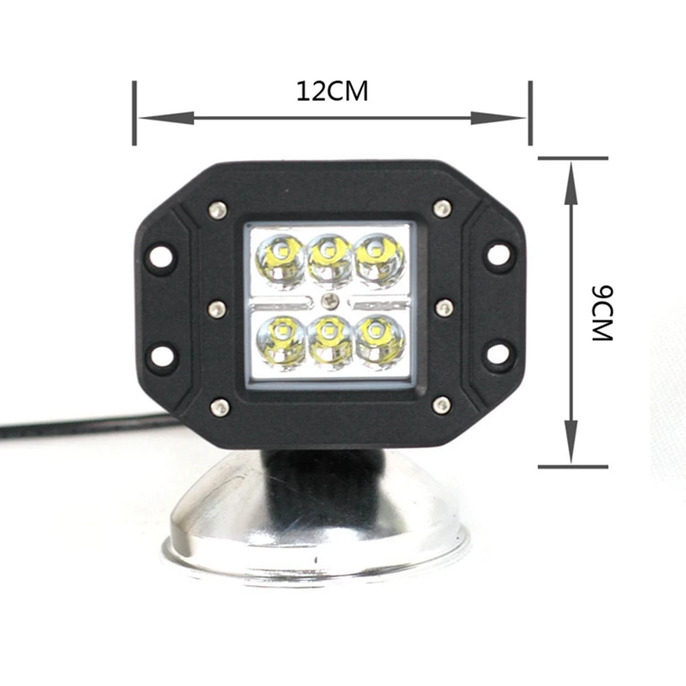 4 шт. 12 В 24 В свет работы бар 4 INCH 18 Вт светодиодный свет работы мотоцикл трактор Лодка Off road Грузовик внедорожник ATV НАВОДНЕНИЕ Spot Offroad Туман лампа