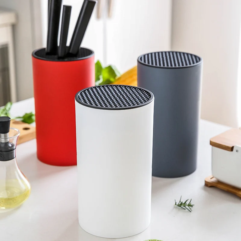 

Fashional Nordic Style Chefs Knives Stand Block Home Fruit Knife Holder Storage Rack Organizer PP Material Kitchen Accessories