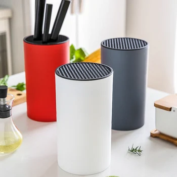 

Fashional Nordic Style Chefs Knives Stand Block Home Fruit Knife Holder Storage Rack Organizer PP Material Kitchen Accessories