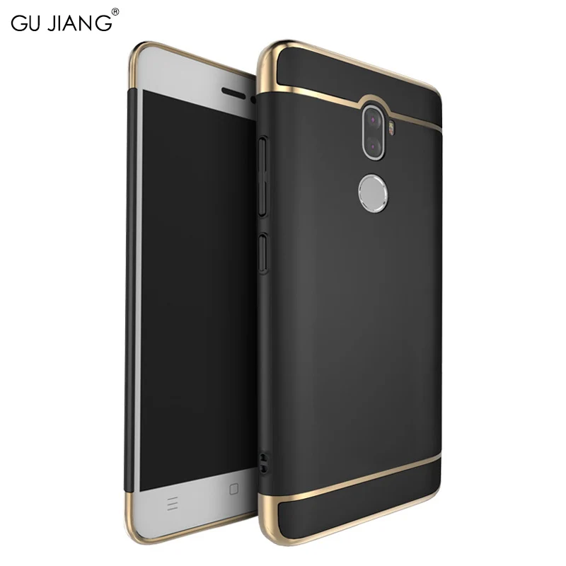 GU JIANG Brand TOP Luxury 3 in 1 Full Protector Slight Matte Case for Xiaomi mi 5s PLUS Hard PC Electronic-plating Cover Shell |
