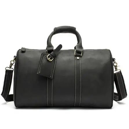 

2019 gym bags Genuine Leather Handbag Men Travel Bag System Durable Large Capacity Wearable Shoulder Crossbody Bags