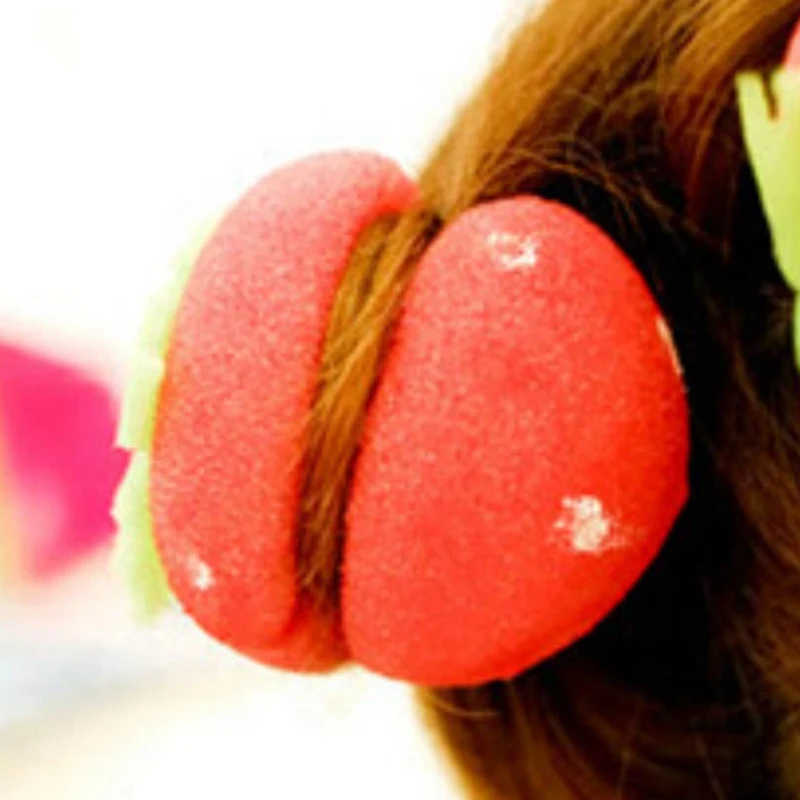 

Rollers Curlers Strawberry Balls Hair Care Soft Sponge Lovely DIY Hair Curler Tool DropShipping